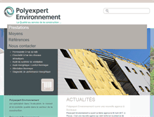 Tablet Screenshot of polyexpert-environnement.fr